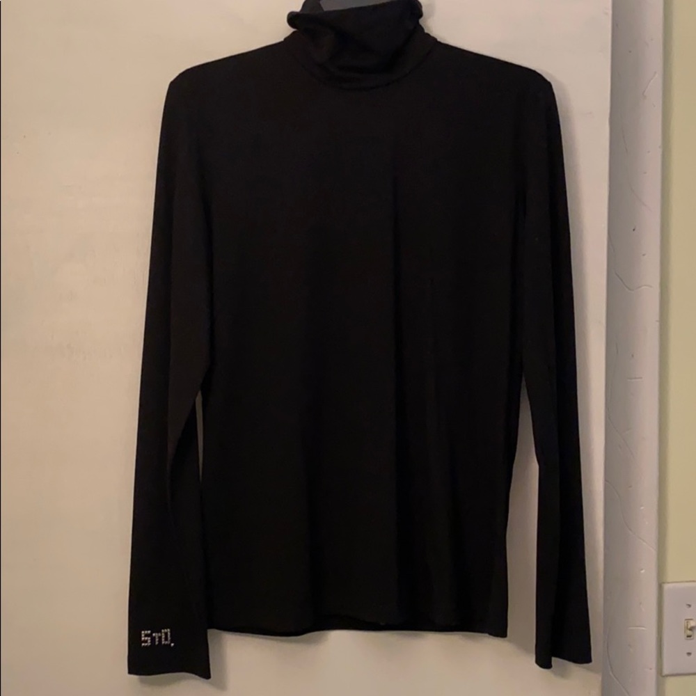 Save The Queen Black Logo Turtleneck NeverUsed